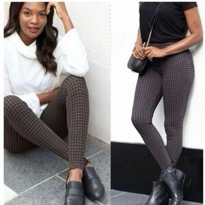 SPANX Jeanish Leggings Women’s Small Houndstooth Pull On Stretch Slim Everyday